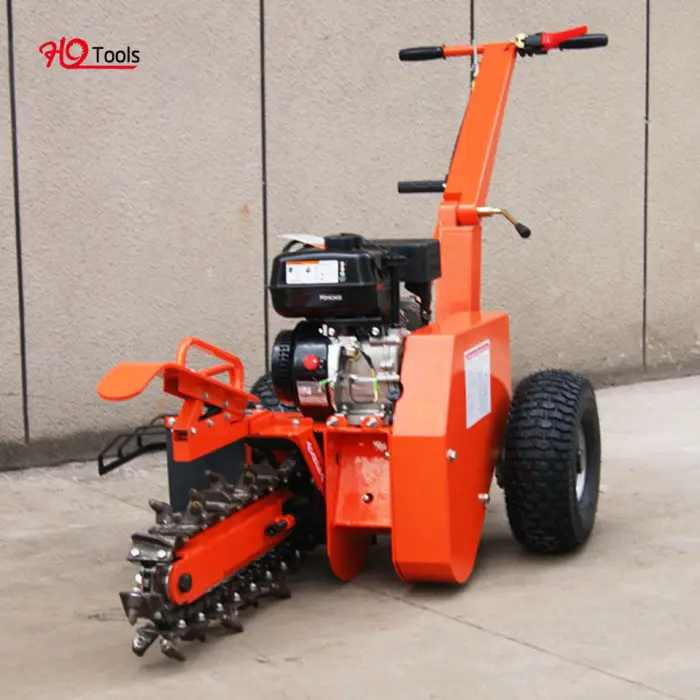 Custom CE Approved 7HP Trenching Machine Mini Chain Trencher Super Durable 450mm Trench Depth Tractor Trencher — image 3