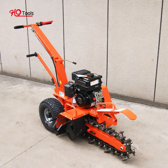 High Efficient Trencher Super Durable 7HP Gasoline 4.1KW Chainsaw Trencher Machine Digger Mini Trencher — image 5