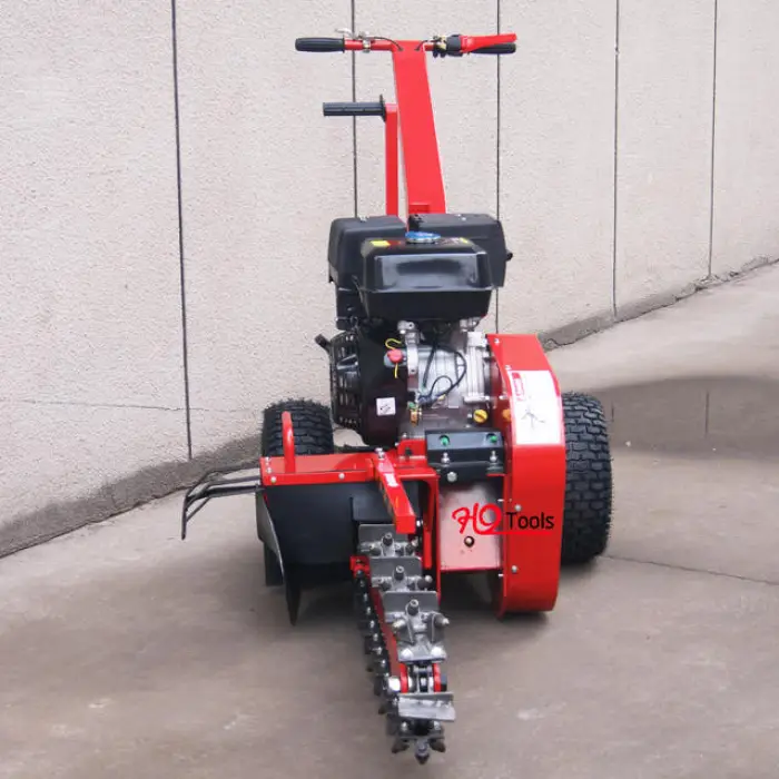 Hystrong 15HP Engine Powered Professional Handled Easy to Operate Cable Laying Small Mini Trencher Machine — image 6