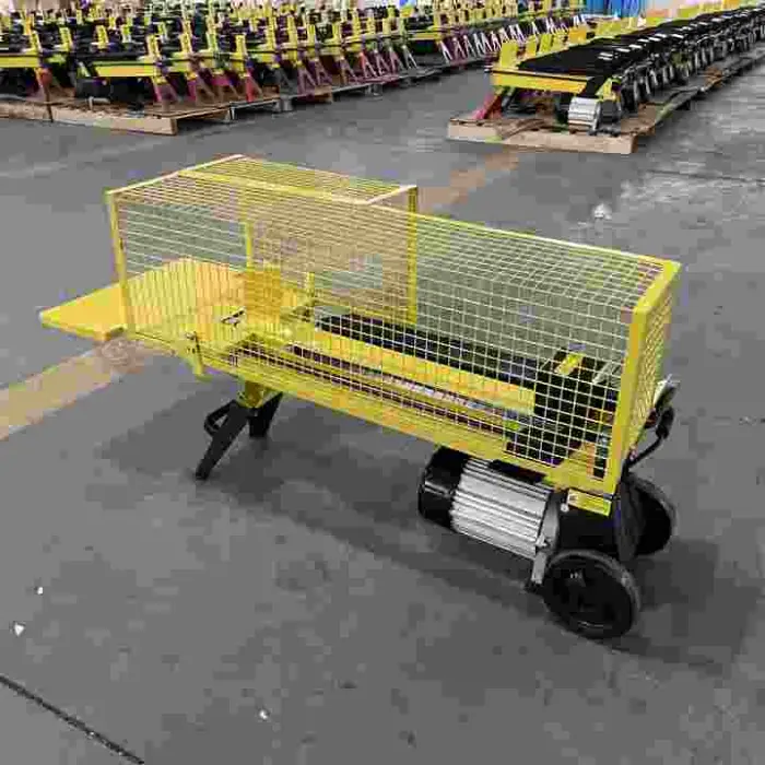 Hoooot!! CE Standard Cheap Wood Splitter for Sale Electric 4 5 6 7 Ton Manual Horizontal Hydraulic Log Splitter Price HY4T-370 — image 5