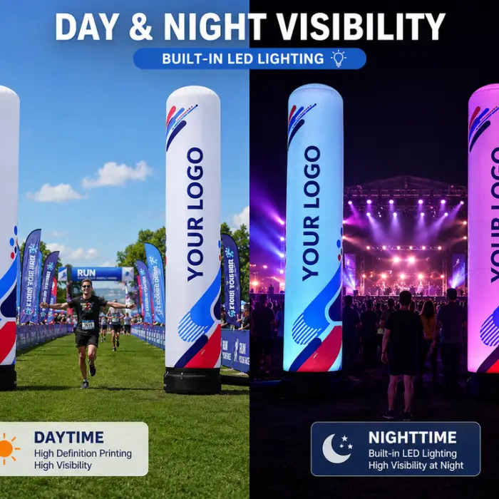 CATC Professional Marathon Inflatable Pillar | Custom Logo Column | Airtight Sports Event Landmark for Running & Cycling Races — image 4