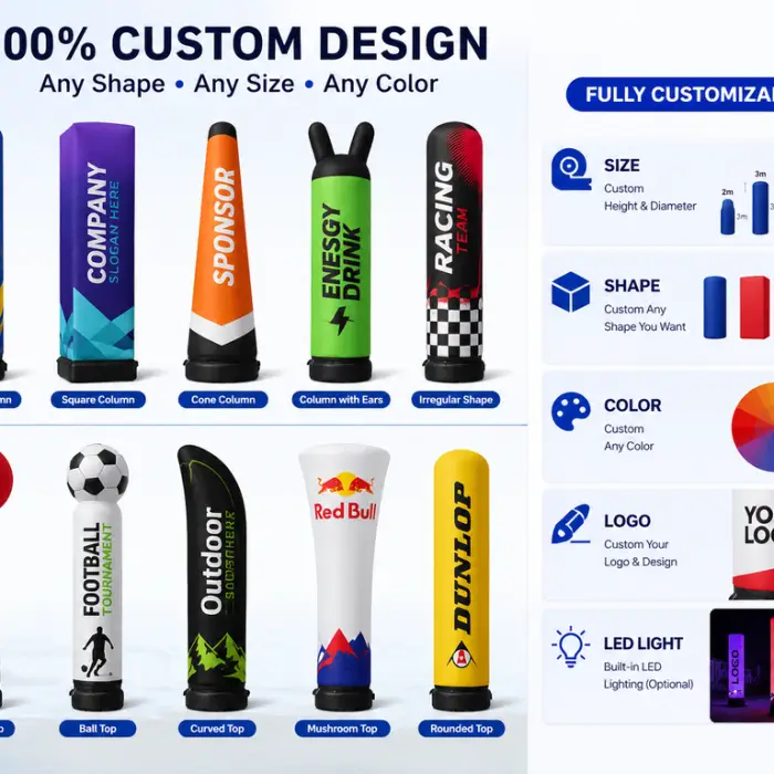 CATC Professional Marathon Inflatable Pillar | Custom Logo Column | Airtight Sports Event Landmark for Running & Cycling Races — image 5