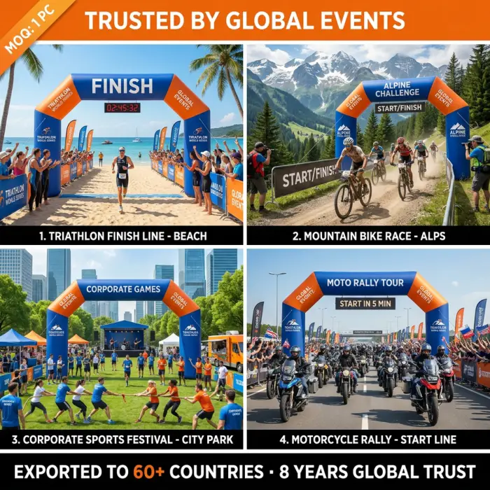 CATC Professional Waterproof Customizable Inflatable Event Archway Triathlon Cycling Rally 60+ Countries Trusted Supplier Free — image 6