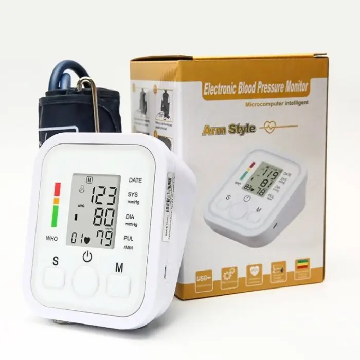 Arm BP Digital Blood Pressure Monitor with Large Display Electric Blood Pressure Meter With Cuff — image 5
