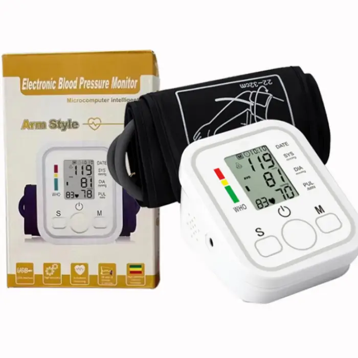 Arm BP Digital Blood Pressure Monitor with Large Display Electric Blood Pressure Meter With Cuff — image 6