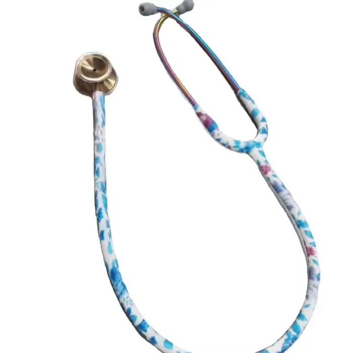 Wholesale Medical High Performance Dual Head Stainless Steel Stethoscope with Color Tube — image 2