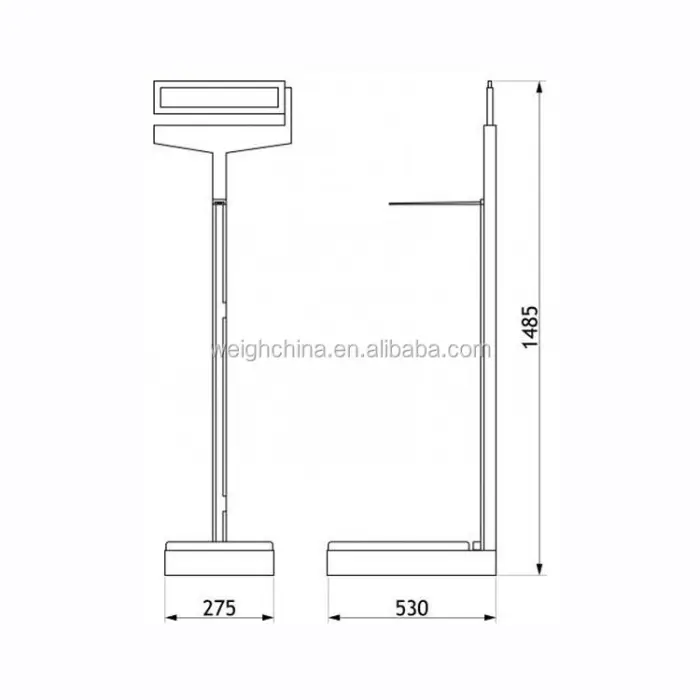 Adult Weighing Scale Mechanical Gym Scale With Height Rod — image 2