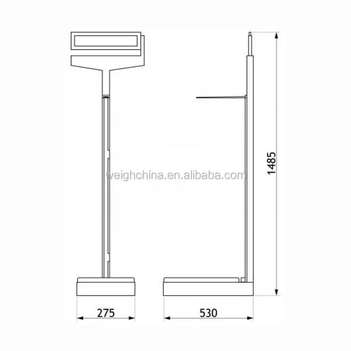 Adult Weighing Scale Mechanical Gym Scale With Height Rod — image 6