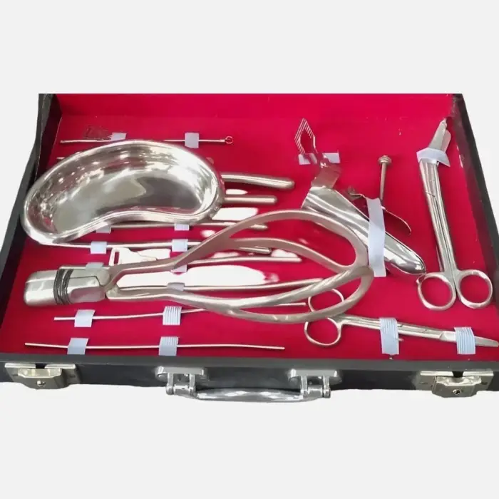Premium Obstetrics & Gynecology Delivery Instrument Set 24 Pcs for Maternity Procedures German Grade Stainless Steel Kit — image 2