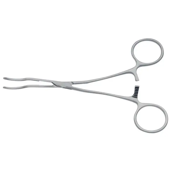 Satinsky Atraumatic Tangential Occlusion Clamp Stainless Steel CE Certified Manual Surgical Instrument Vascular Grip — image 4