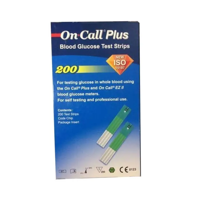 On Call PLUS Glucose Testing Strips 50s/ 200s Pack for Glucose Meters — image 2