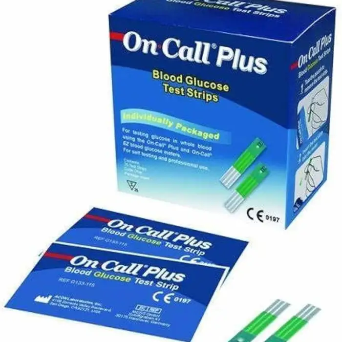 On Call PLUS Glucose Testing Strips 50s/ 200s Pack for Glucose Meters — image 3