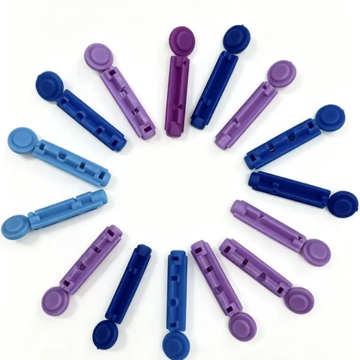 Disposable Blood Lancet Needle for Glucose Testing Safe Adult Diabetes Blood Testing Device — image 2