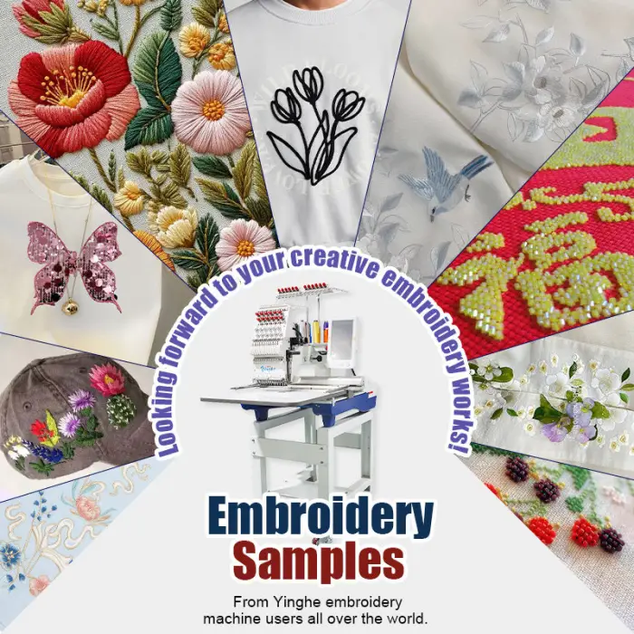 Yinghe New Automatic 12-Needle Single Head Computerized Embroidery Machine with 1200 RPM Motor for Apparel — image 5