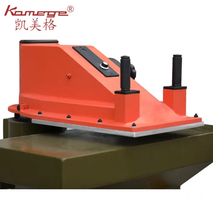 Refurbished Atom SE20 20T Leather Die Cutting Machine Hydraulic Swing Arm Clicker Press for Shoe Making — image 5
