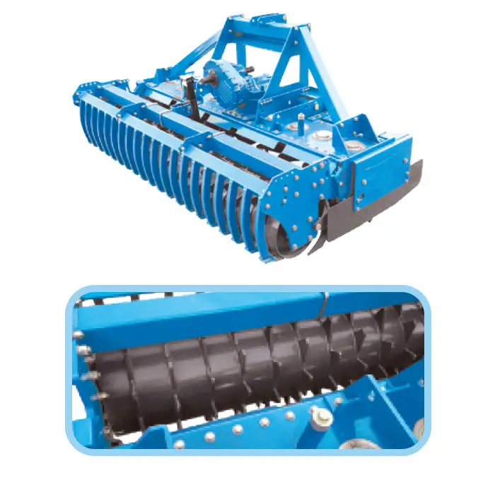 Chinese Factory High Efficiency 540rpm 10-25cm Depth Diesel Gear Power Driven Rake for Orchard Inter Row Tilling — image 5