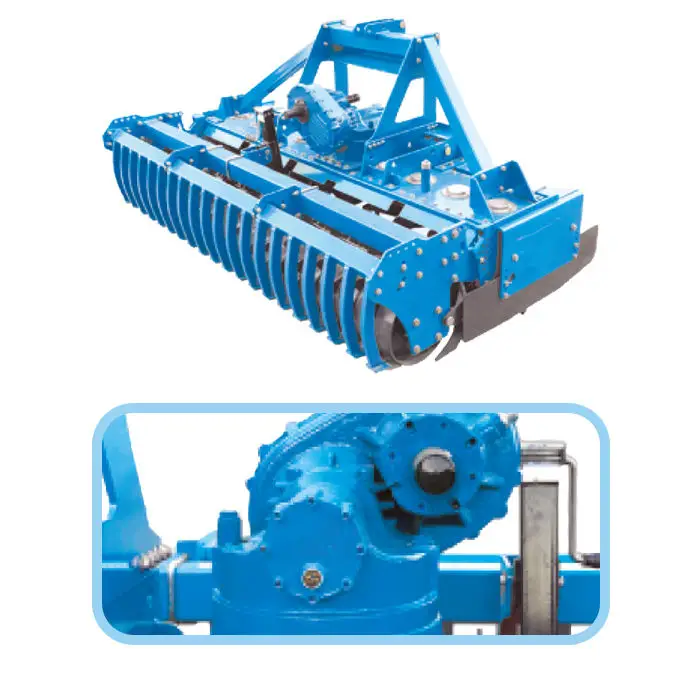 Chinese Factory High Efficiency 540rpm 10-25cm Depth Diesel Gear Power Driven Rake for Orchard Inter Row Tilling — image 6