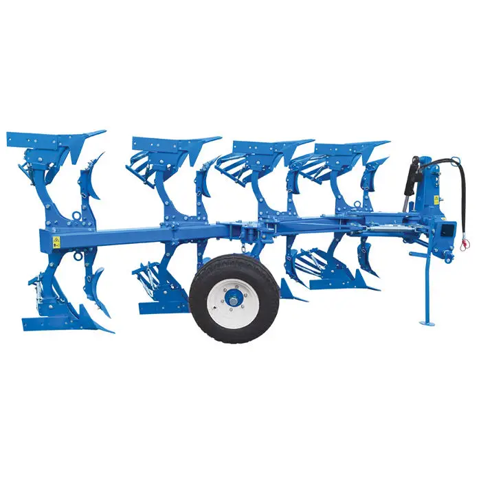 High Quality Agricultural Tools Semi Suspended 4 Furrow Hydraulic Plough Reversible for Turning Soil — image 4