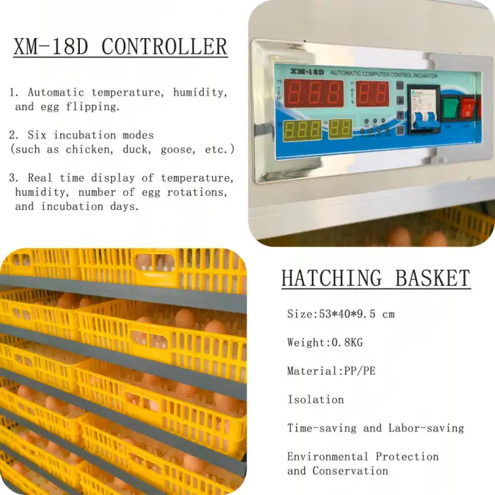 Hot Sale 1056 Egg Chicken Goose Ostrich Duck New Intelligent Control Poultry Hatchery Machine Incubator Automatic Egg Hatch High — image 5