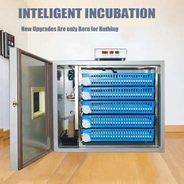 Hot Selling New Hongzhou Bird Duck Turkey Chicken Egg Incubator Hatcher Fully Automatic 300 Eggs Capacity Stainless Steel 95-98% — image 4