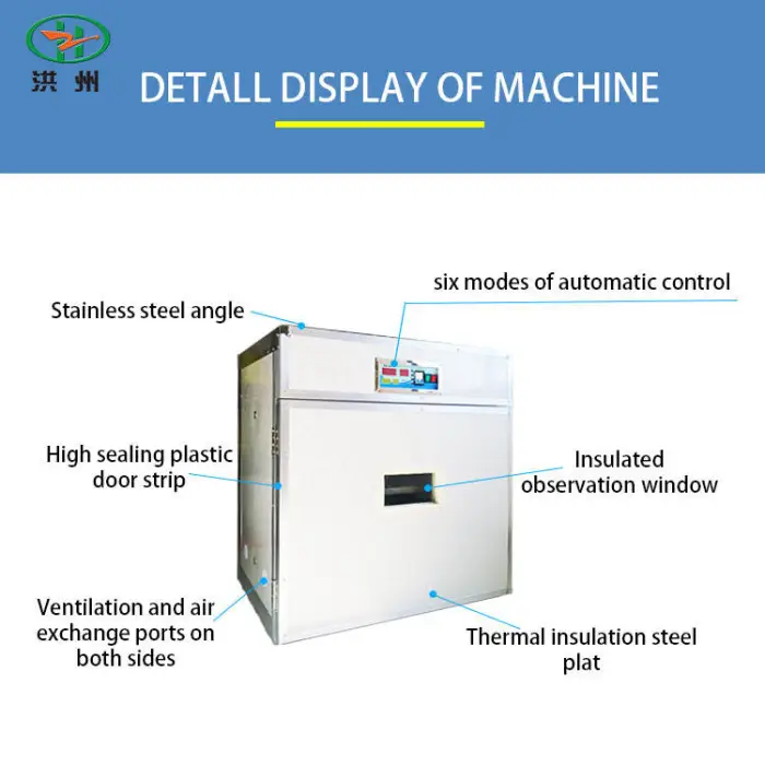 Manufacturer's New Solar Incubation Machine Automatic Hatching 528 Egg Incubators Ostrich Goose Chicken Duck PP Material 92-95% — image 4