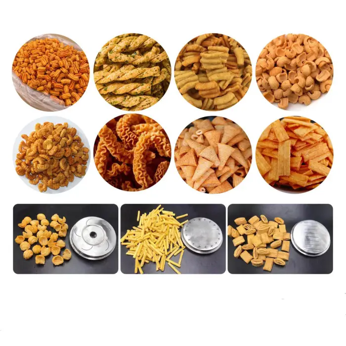 High Quality Wheat Corn Flour Puffed Production Line Cheese Snack Food Extruder Making Processing Machine for Sale — image 3