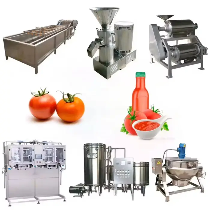High Productivity Tomato Sauce Machine / Tomato Concentrate Production Line / Machine Making Tomato Paste — image 2