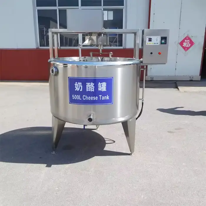 Customized Industrial Cheddar Mozzarella Cheese Production Line Automatic Cheese Making Machine 2000L Processing Line — image 3