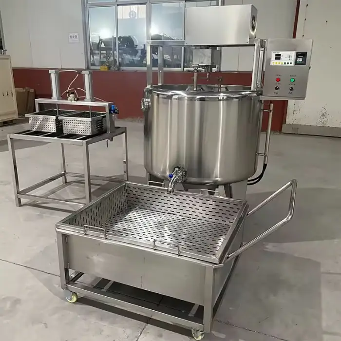 Customized Industrial Cheddar Mozzarella Cheese Production Line Automatic Cheese Making Machine 2000L Processing Line — image 4