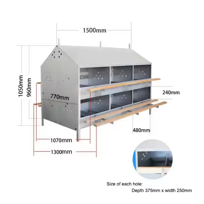 12 Holes /24 Holes Manual Egg Collection Nest Box Poultry Chicken Farm Equipment Lay Hen Egg Nesting Box — image 5