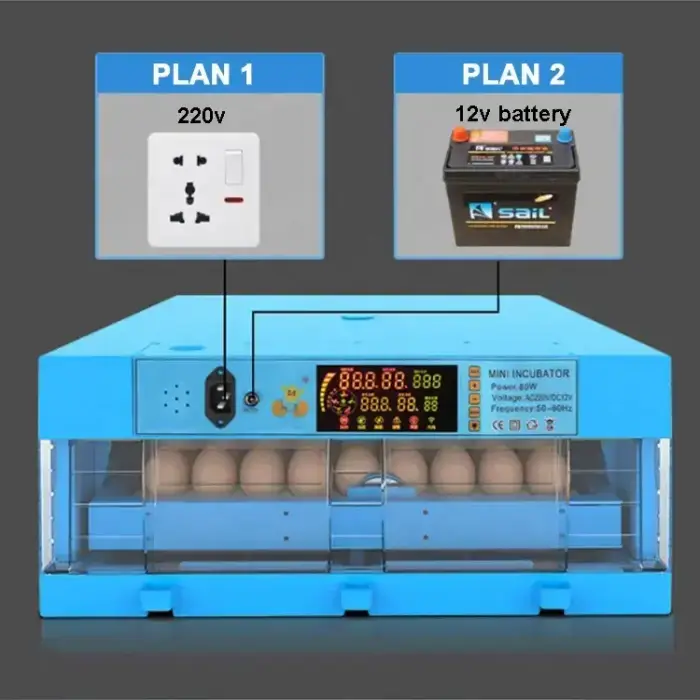 220V 12V Fully Automatic Dual Power Egg Incubator High Brood Egg Hatching Machine for Ostrich Duck Quail Turkey Farm Use Used — image 6