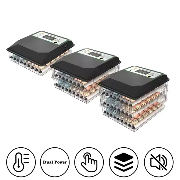 Dual Power Mini Egg Incubator Automatic for Small Hatching Goose Turkey Quail Duck Chicken & 6-64pcs Mini Eggs — image 3