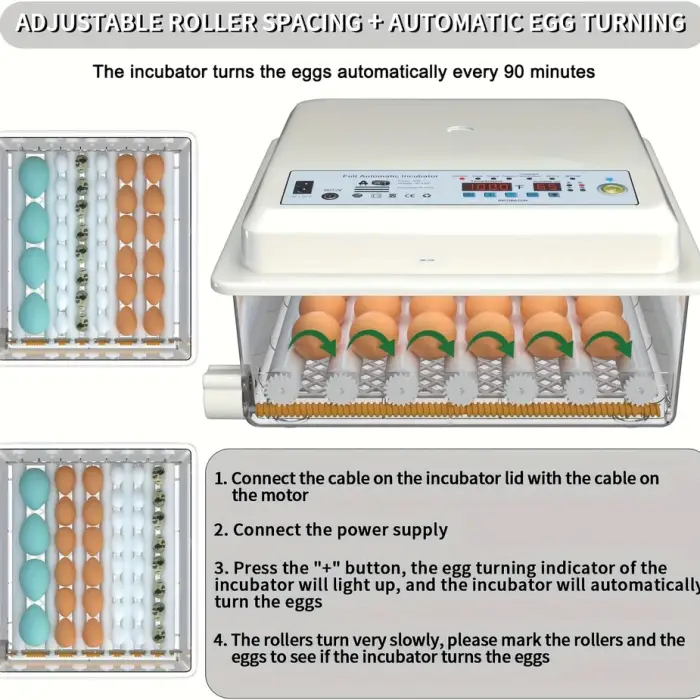 High Quality 120 Chicken Egg Incubator Commercial Small Size for Optimal Breeding — image 3