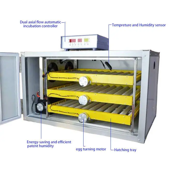 New Model Poultry Chicken Ac Dc Egg Incubator for Eggs 500 Incubator Egg Hatching Machine — image 5