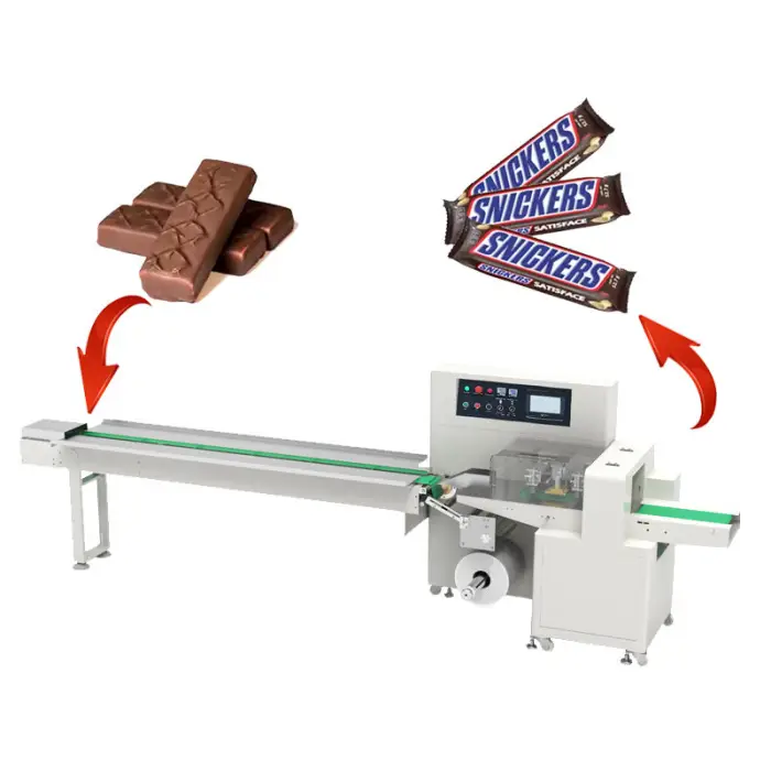 Horizontal Bread Multi-Function Packaging Packing Food Flow Wrapping Packing Machine — image 2