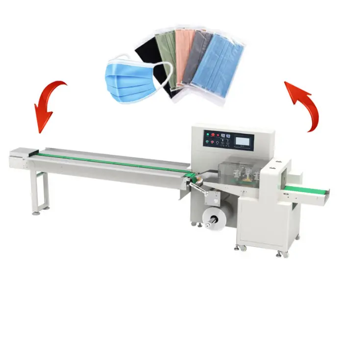 Horizontal Bread Multi-Function Packaging Packing Food Flow Wrapping Packing Machine — image 3