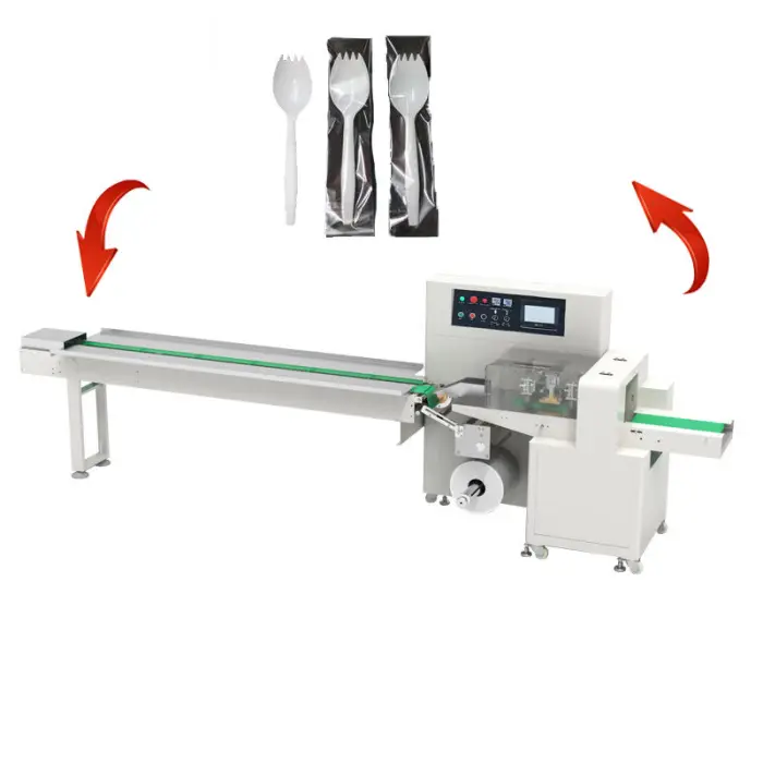 Horizontal Bread Multi-Function Packaging Packing Food Flow Wrapping Packing Machine — image 4