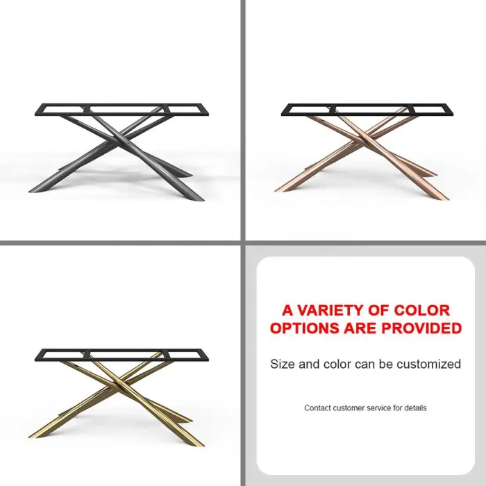Chinese Design Circle Nordic Gold Round Dinner Table Rotating Tray for 8 Person Dining Table with Victorian 8 Dining Chairs — image 7