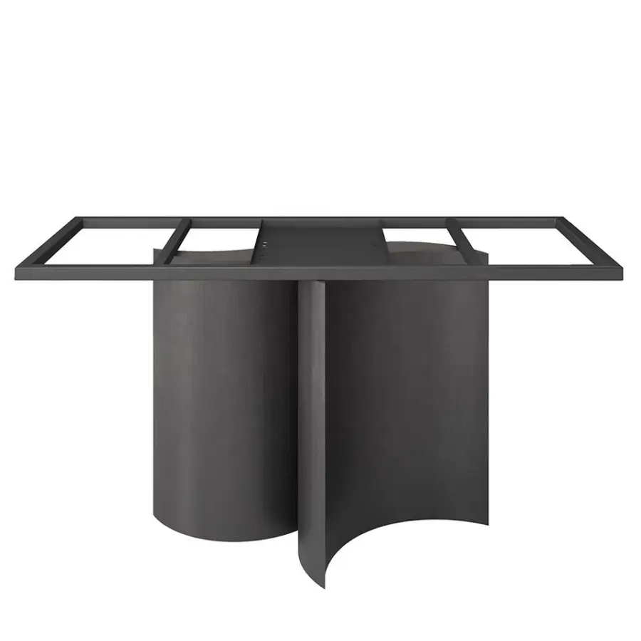 Large Dining Table Turntable Sintered Stone Round Lazy Susan Dining Table — view 3
