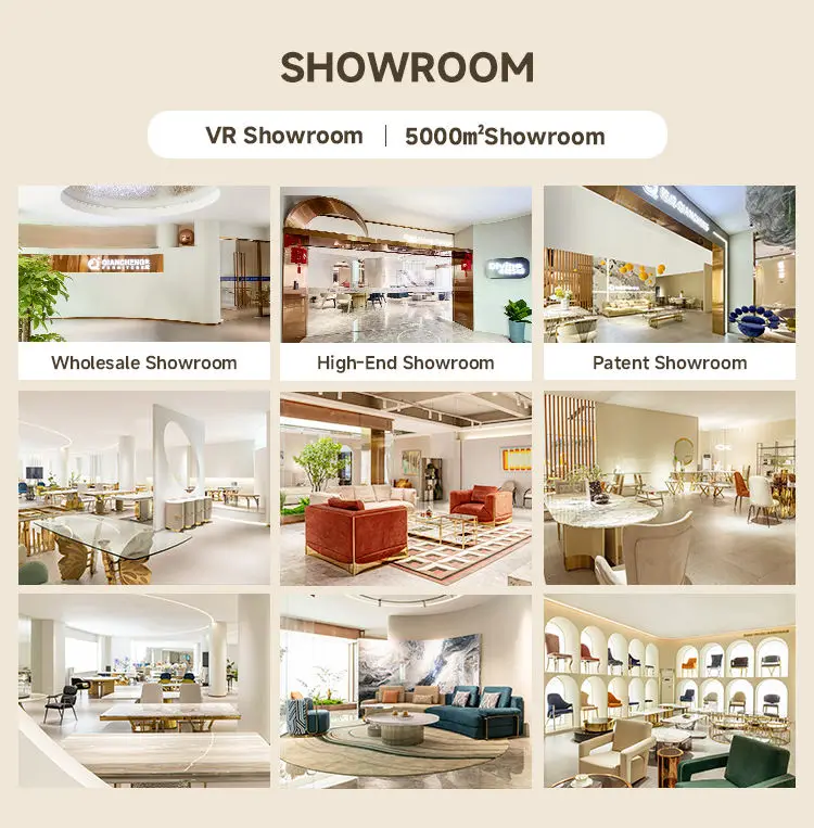 QIANCHENG Latest Design Modern European Style Dinning Tables Wholesale Price Fancy Real Natural Stone Dining Table Set — image 6