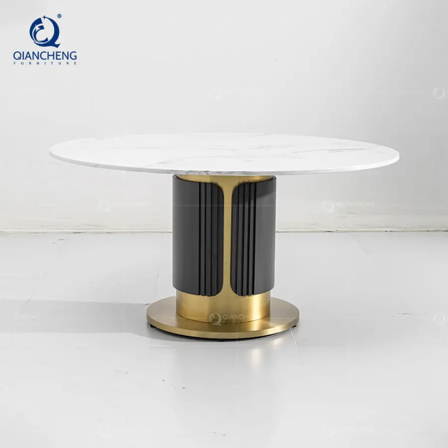 Luxury Furniture Office Negotiation Table and Chair Set China Factory Supplier Round Cafe Shop Restaurant Leisure Dinning Table — image 7