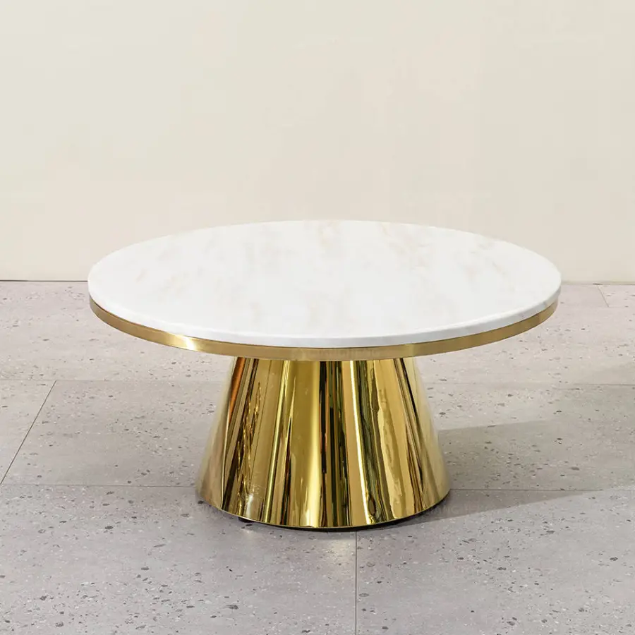 QIANCHENG Metal Legs for Coffee Table Guangzhou Manufacturer Wholesale Price Living Room Furniture Round Nesting Coffee — view 4