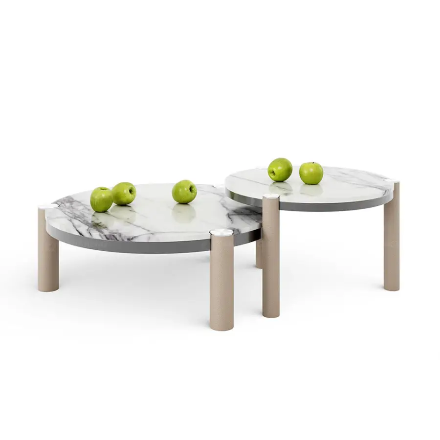 QIANCHENG Nested Coffee Table Modern Style Buy Wholesale Furniture From China Modern Laser Cutting Steel Coffee Table — image 6