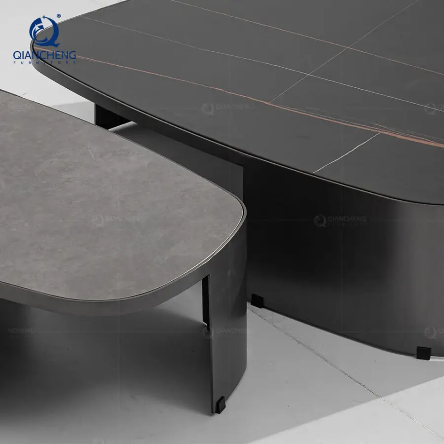 Buy Designer Furniture Granite Living Room Corner Dising Contemporary Coffee Table — image 5
