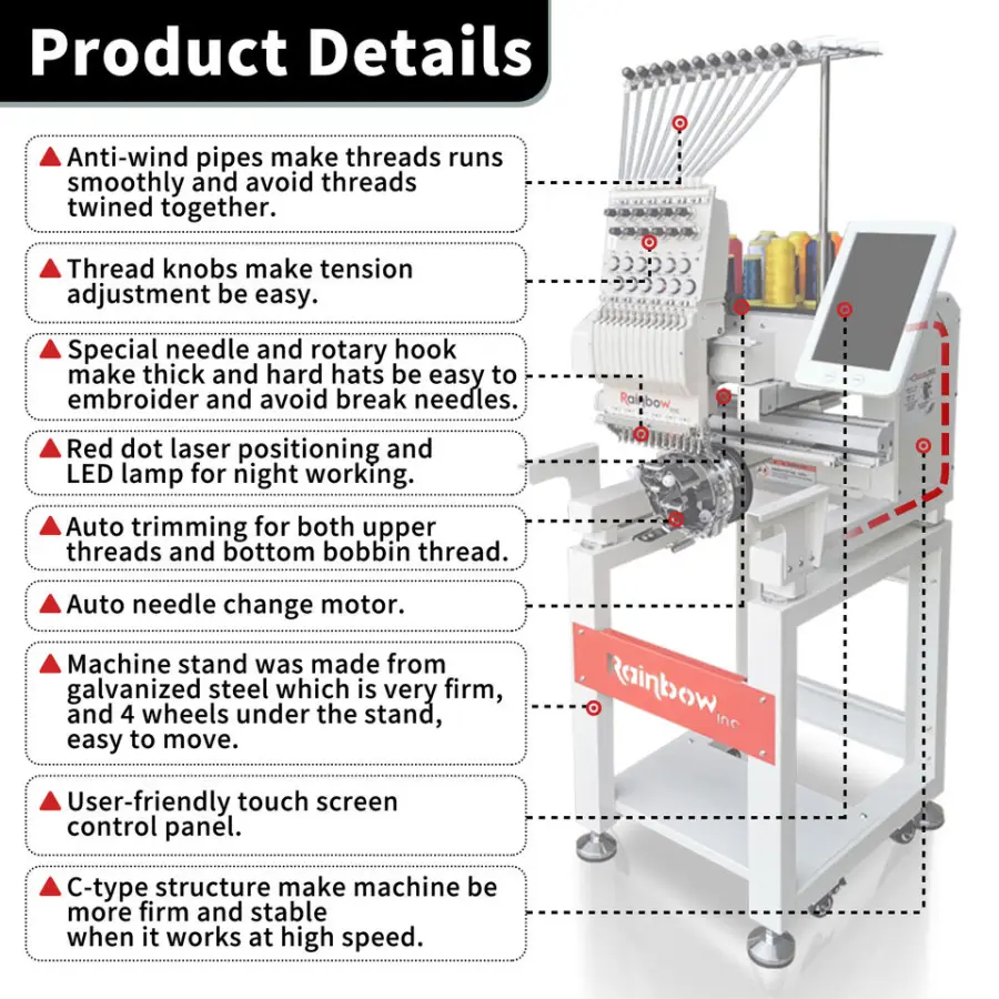 Craft 350E One Head Computerised Embroidery Machine Brother Pe800 — image 5