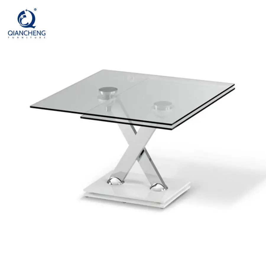 Home Furniture Luxury Italian Expandable Folding Tea Table Sintered Stone Metal Stainless Steel Living Room Center Coffee Table — image 6