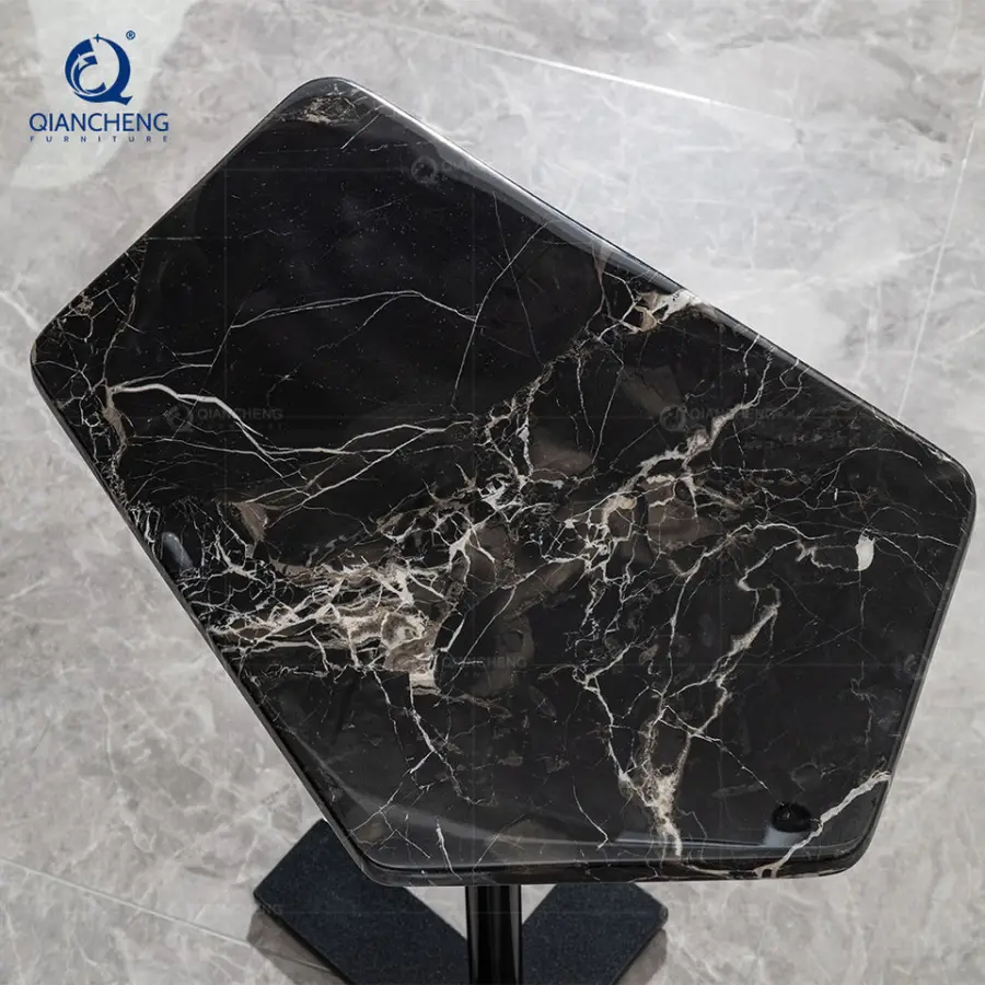 Nordic Livingroom Travertine Small Side Tables Indoor with Marble Top Customized Minimalist Intered Stone Coffee Table Italy — image 4