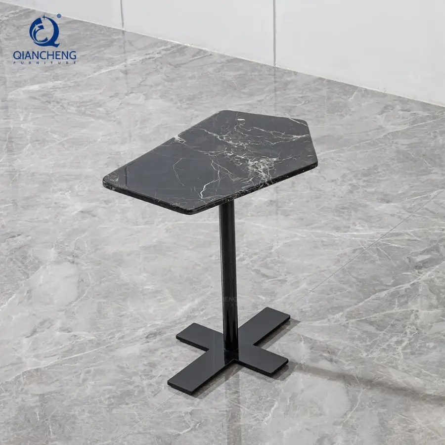 Nordic Livingroom Travertine Small Side Tables Indoor with Marble Top Customized Minimalist Intered Stone Coffee Table Italy — image 5
