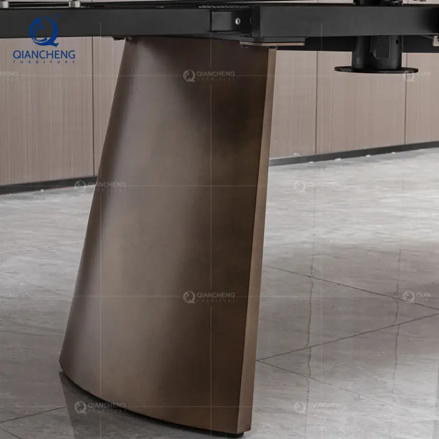 New Design Rotating Folding and Expandable Multifunction Dining Table Luxury Modern 10 Seater Dining Table Home Furniture Foshan — image 6