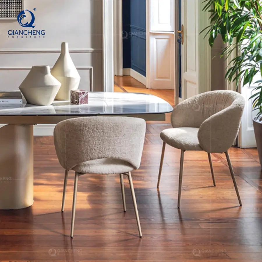 Qiancheng Guangdong Smart Extendable Dining Table Set 10 Seater Folding Movable Dining Table Mechanism Luxury Furniture — image 3